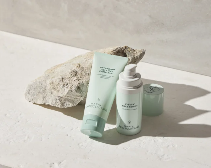 Marini sunscreen and C-ESTA serum