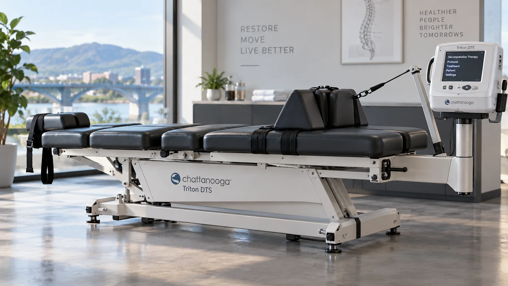 Spinal decompression table at Advanced Spine & Injury Center in Tampa
